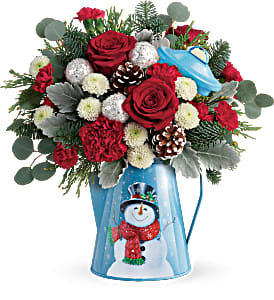 Teleflora's Snowy Daydreams Bouquet Fresh Arrangement