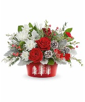 Teleflora's Snowy Pines Centerpiece 