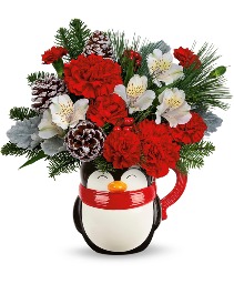 Teleflora's Snowy Smiles Bouquet