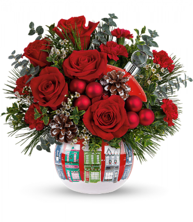 Teleflora's Snowy Village BLOWOUT PRICING