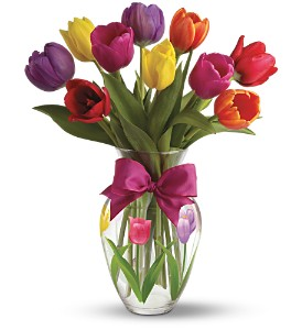 Teleflora's Spring Tulips 09E100B Bouquet