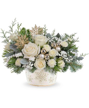 Teleflora's Starry Snowflakes (Stoneware) 