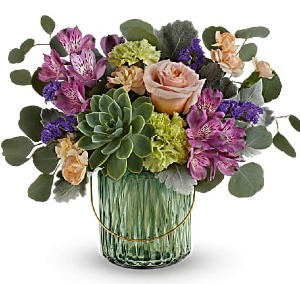 Teleflora's Storybook Rose Bouquet vase some flower colors maybe substituted 