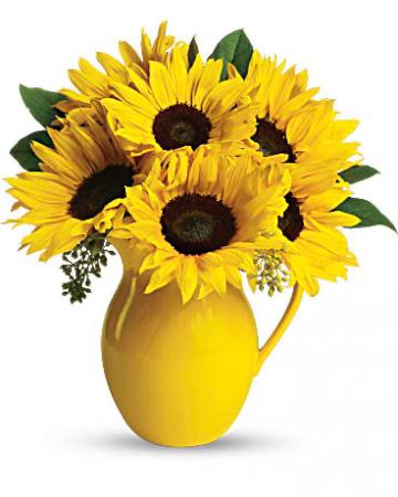 TELEFLORA'S SUNNY DAY PITCHER  in Massillon, OH | CUMMINGS FLORIST