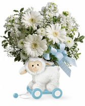 Teleflora's Sweet Little Lamb - Baby Blue