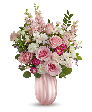 Swirling Pink Bouquet T24M505B by Teleflora