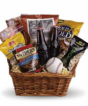 Teleflora's Take Me Out To The Ballgame Gift Basket