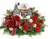 Teleflora's Thomas Kinkade  Hero's Welcome in  Christmas