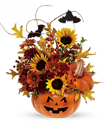 Teleflora's Trick & Treat Bouquet container