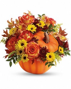 Teleflora's Warm Fall Wishes Bouquet Fall Arrangement