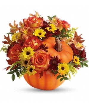 Teleflora's Warm Fall Wishes Bouquet Fall, Halloween, Thanksgiving