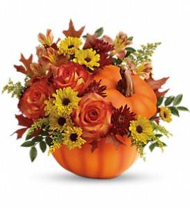 Teleflora's Warm Fall Wishes Bouquet Vase Bouquet