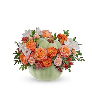 Teleflora's Whimsy Pumpkin Bouquet Flower Arrangement