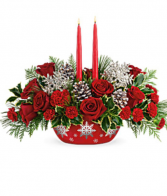 Teleflora’s Winter Eve Centerpiece 