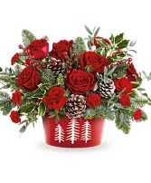 Teleflora's Winter Whimsy Centerpiece Flower Arrangement