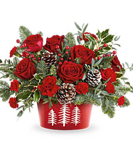 Teleflora's Winter Whimsy Centerpiece Flower Arrangement