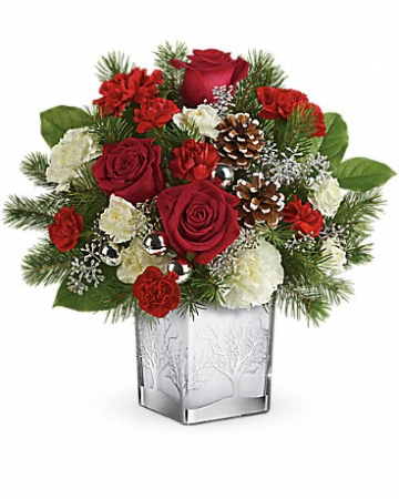 Teleflora's Woodland Winter Christmas arrangement