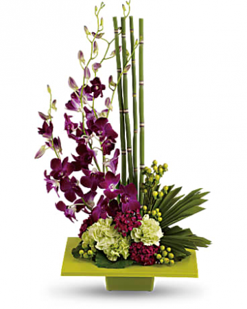 Teleflora's Zen Artistry Bouquet Vase Arrangement