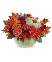 Telefora's Sage Harvest Pumpkin Centerpiece