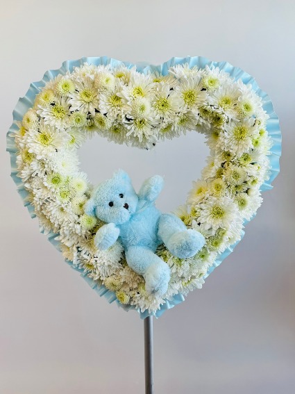 Tender Goodbye Heart Wreath