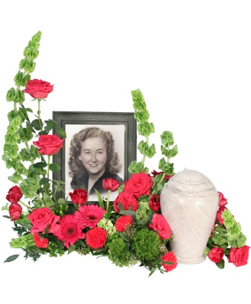 Tender Memorial Cremation Flowers   (urn/frame not included)  in Converse, TX | KAREN'S HOUSE OF FLOWERS & CUSTOM CREATIONS
