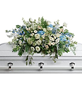  F*  Tender Remembrance Casket Cover  T283-6A  in Fort Worth, TX | DAVIS FLORAL DESIGNS