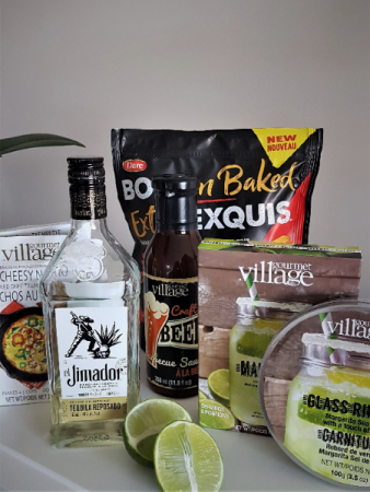CLASSIC MARGARITA BASKET With Tequila, mixes and snacks