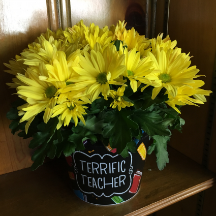 Terrific Teacher Back To School Planter