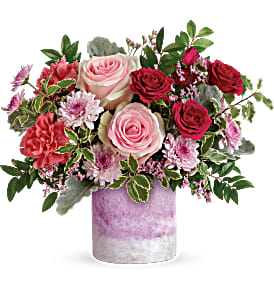 TEV58-1A Washed In Pink Bouquet