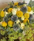 Textural and Masculine: Designer’s Choice Fresh Cut Flower Arrangement 