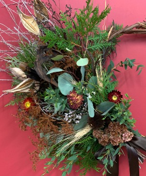 Textured Dried Wreath