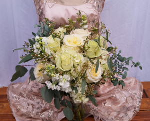 Textures of White Wedding Bouquet