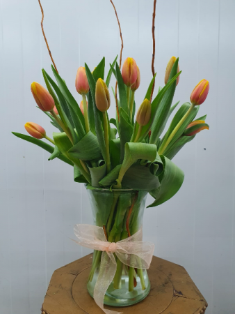 Thank You! Tulips Vase arrangement