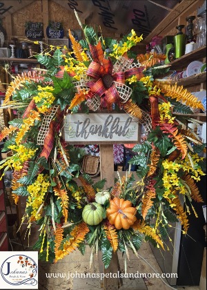 Thankful Fall Grapevine Wreath