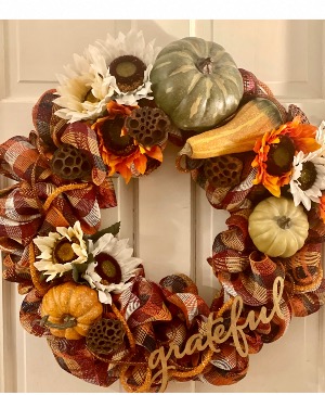 Thankful for fall wreath Seasonal wreath