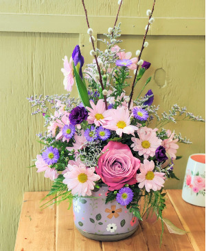 Thankful for You Floral Arrangement in Plant Pot