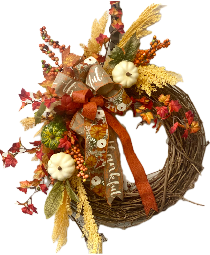 Thankful Heart Fall Wreath Powell Florist Exclusive