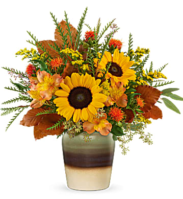 Teleflora's Thankfully Yours Stoneware Vase