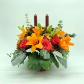 THANKSGIVING CANDLE DIVINE ARRANGEMENT Flower Arrangement