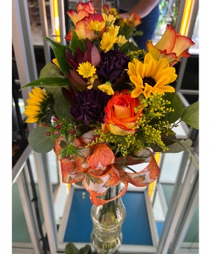 Thanks Giving special Happy Sunflower Vase 