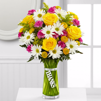 Thanks Vase Arrangement