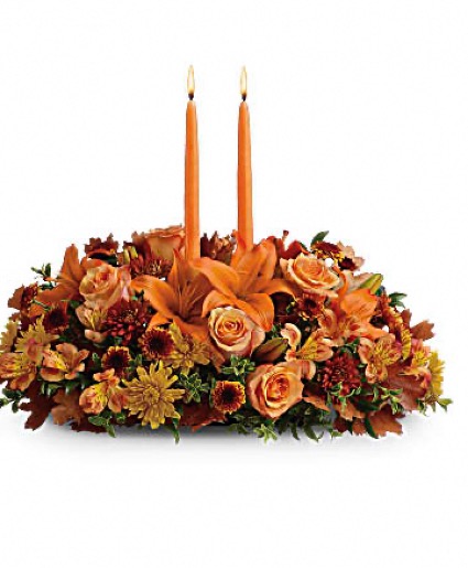 Thanksgiving Centerpiece Candlelight
