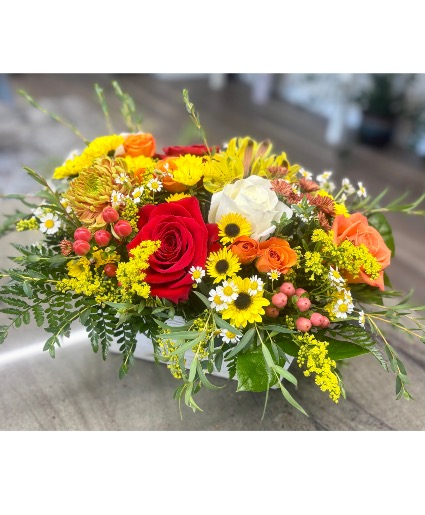 Thanksgiving centerpiece Flower box