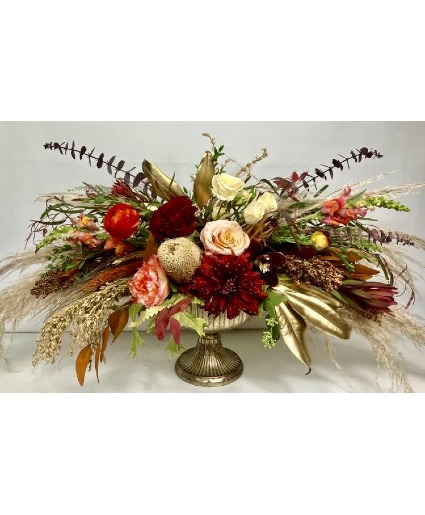 Thanksgiving Centerpiece Gold Compote  