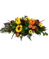 Thanksgiving Centerpiece Long and Low Fresh Floral Centerpiece