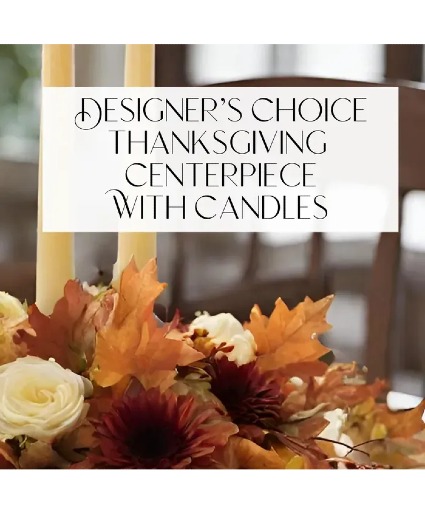 Thanksgiving Centerpiece with Candles