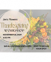 11/26 Thanksgiving Centerpiece Workshop 