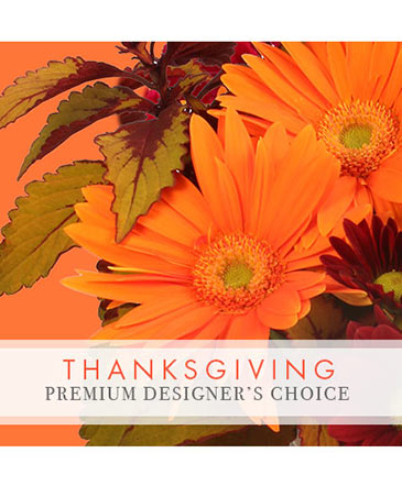 Thanksgiving Floral Beauty Premium Designer's Choice in Brenham, TX | Sunny Day Blossoms Design Studio