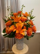 Thanksgiving Flowers Orange Crush