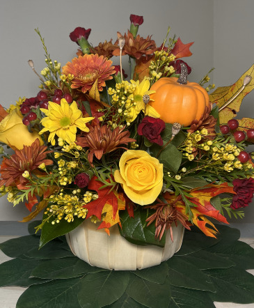 Thanksgiving Harvest Floral Arrangement in New Kent, VA | Flower Forté